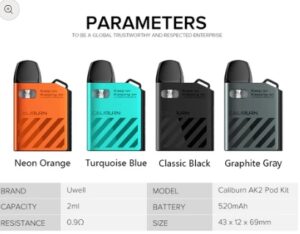 Uwell Caliburn AK2主機 KOKO-咖哩棒