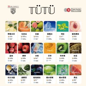 TUTU系列  一盒三入《五送一免郵》  3% 2ML