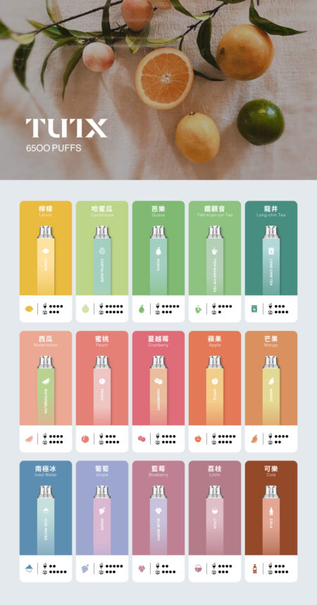TUTX 6500口一次性拋棄式電子煙 | 多種口味 | 台灣現貨 | 大容量免充電